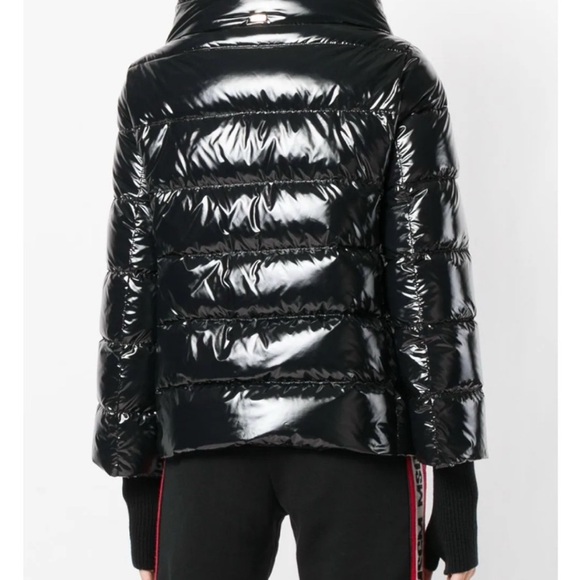 Herno Gloss black puffer jacket 40 size S - Picture 2 of 10